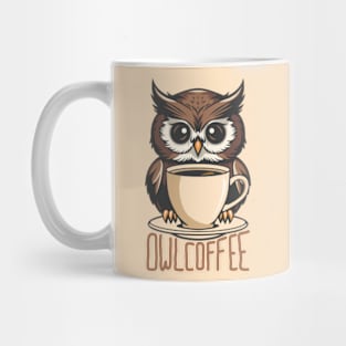 Owl and Coffee Mug